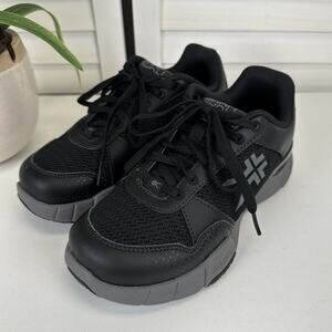 Kuru Jet Black Black Quantum Sneaker Walking Comfort Shoe Arch Support Size 5.5W